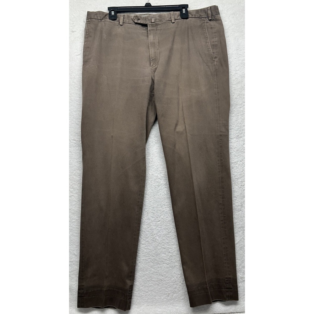 Ermenegildo Zegna Mens Size 6-58R (39in) Brown Trouser Chino Pants (M9)